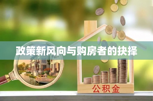 金城政策新风向与购房者的抉择