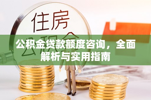 金城公积金贷款额度咨询，全面解析与实用指南