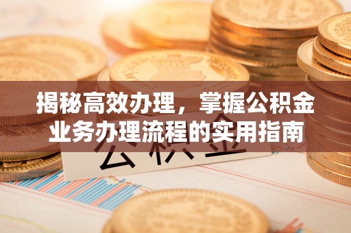 金城揭秘高效办理，掌握公积金业务办理流程的实用指南