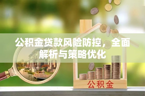 金城公积金贷款风险防控，全面解析与策略优化