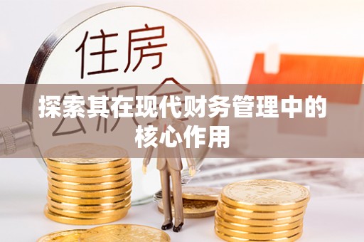 金城探索其在现代财务管理中的核心作用