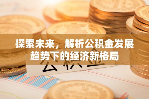 金城探索未来，解析公积金发展趋势下的经济新格局