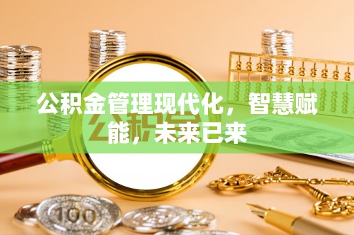 金城公积金管理现代化，智慧赋能，未来已来
