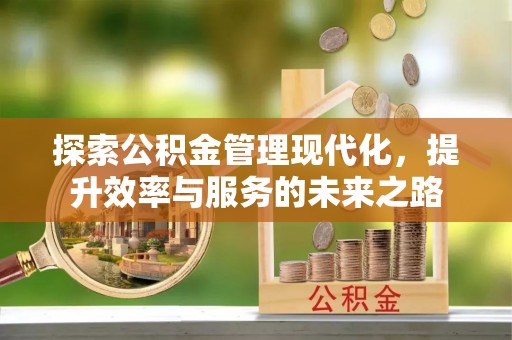 金城探索公积金管理现代化，提升效率与服务的未来之路
