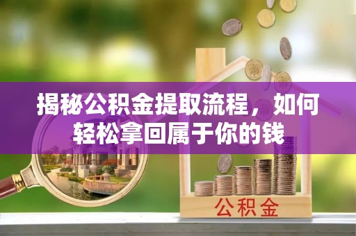 金城揭秘公积金提取流程，如何轻松拿回属于你的钱