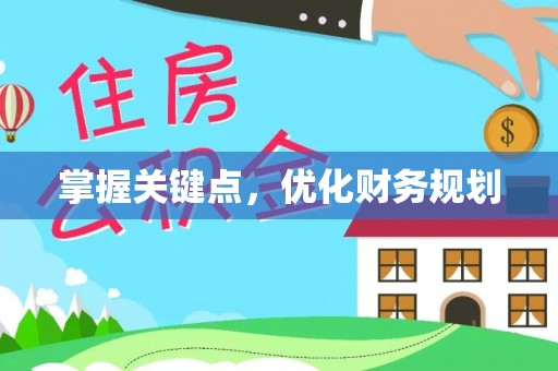 金城掌握关键点，优化财务规划
