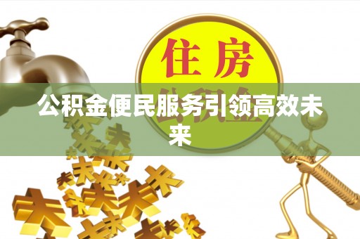 金城公积金便民服务引领高效未来
