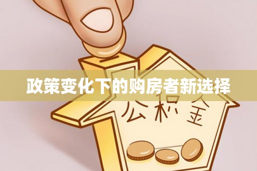金城政策变化下的购房者新选择