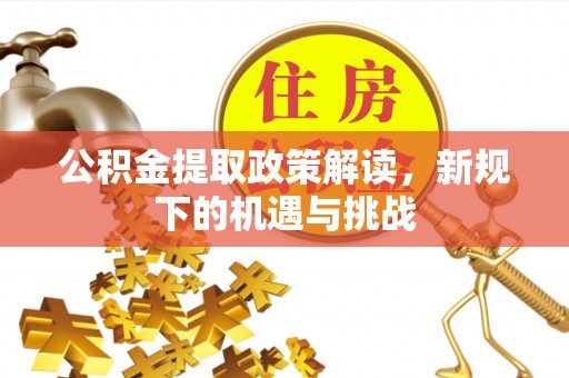 金城公积金提取政策解读，新规下的机遇与挑战