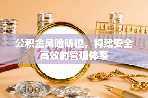 金城公积金风险防控，构建安全高效的管理体系