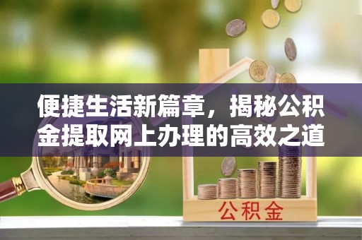 金城便捷生活新篇章，揭秘公积金提取网上办理的高效之道
