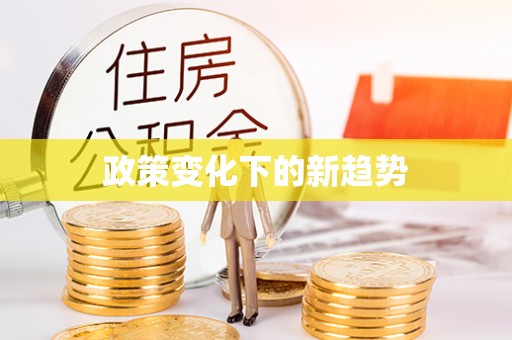 金城政策变化下的新趋势