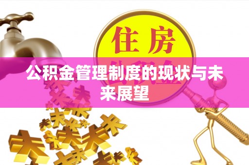 金城公积金管理制度的现状与未来展望