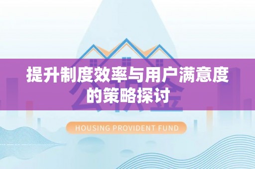 金城提升制度效率与用户满意度的策略探讨